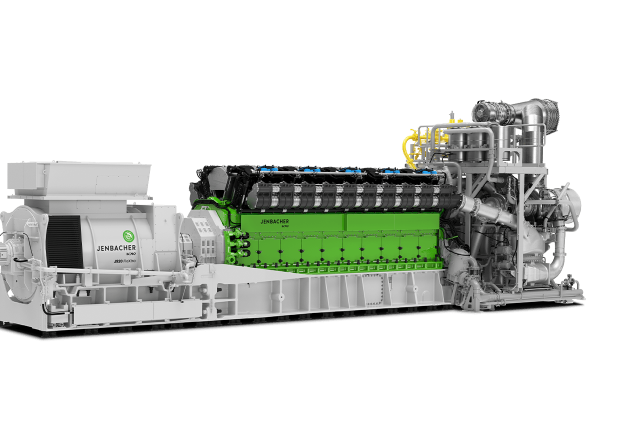 Front View of a Jenbacher J920 Gas Engine