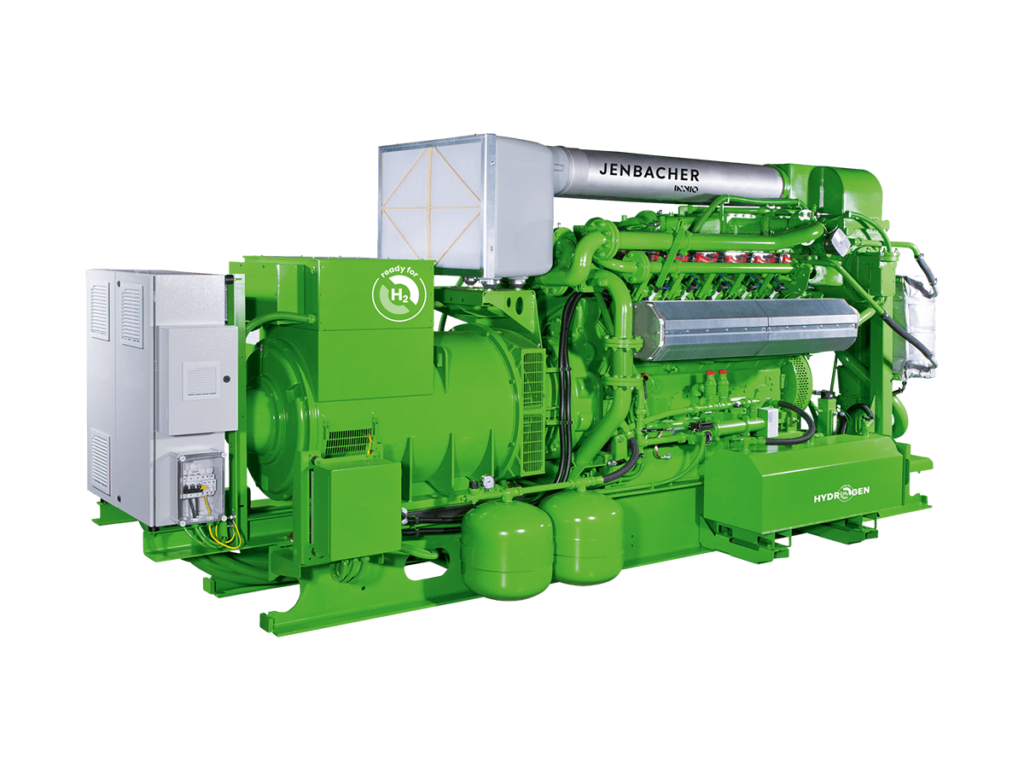 Front View of a Jenbacher J312 Gas Engine (CHP Module) | Jenbacher