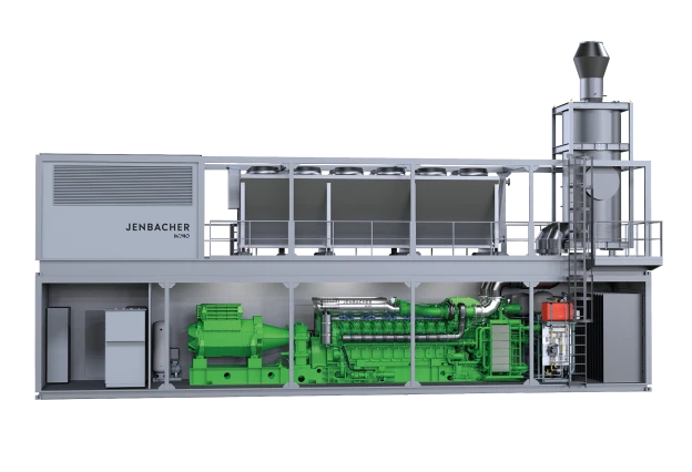 Jenbacher J620 Baureihe 6 Schnellstart Container Power Modul