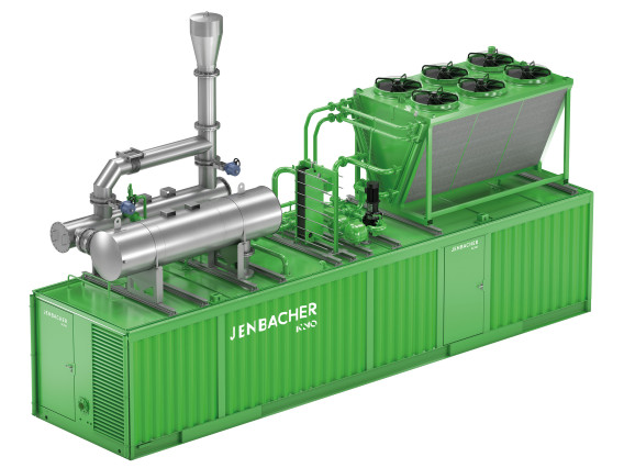 Solución de energía móvil: motor Jenbacher J320 en contenedor